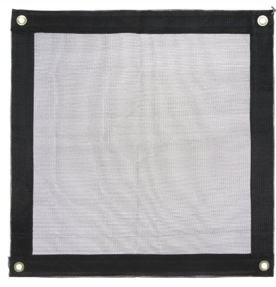 Black Mesh Tarp Heavy Duty, Fire Retardant - Image 3