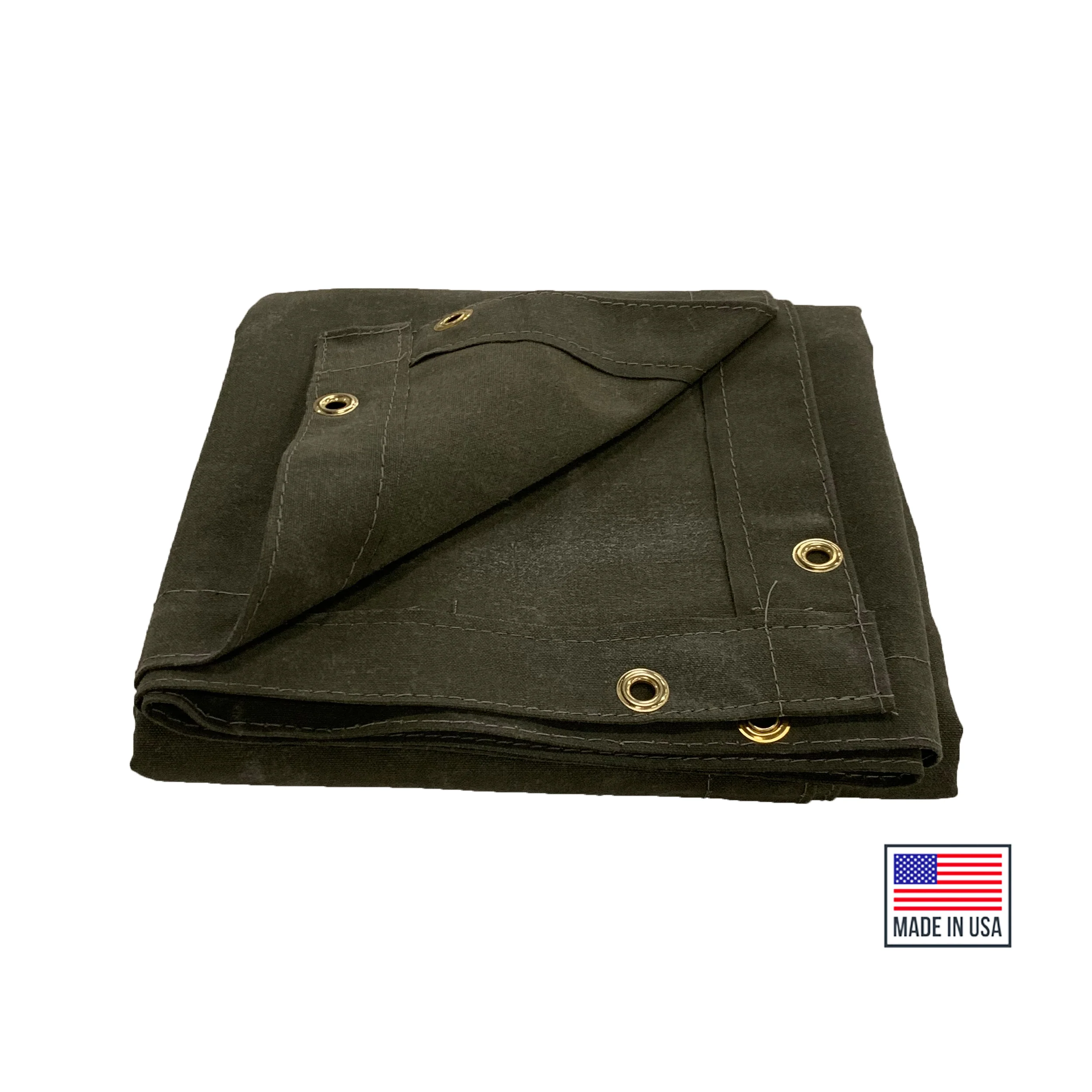 Canvas Tarps 18 oz, Olive Drab, Flame Resistant