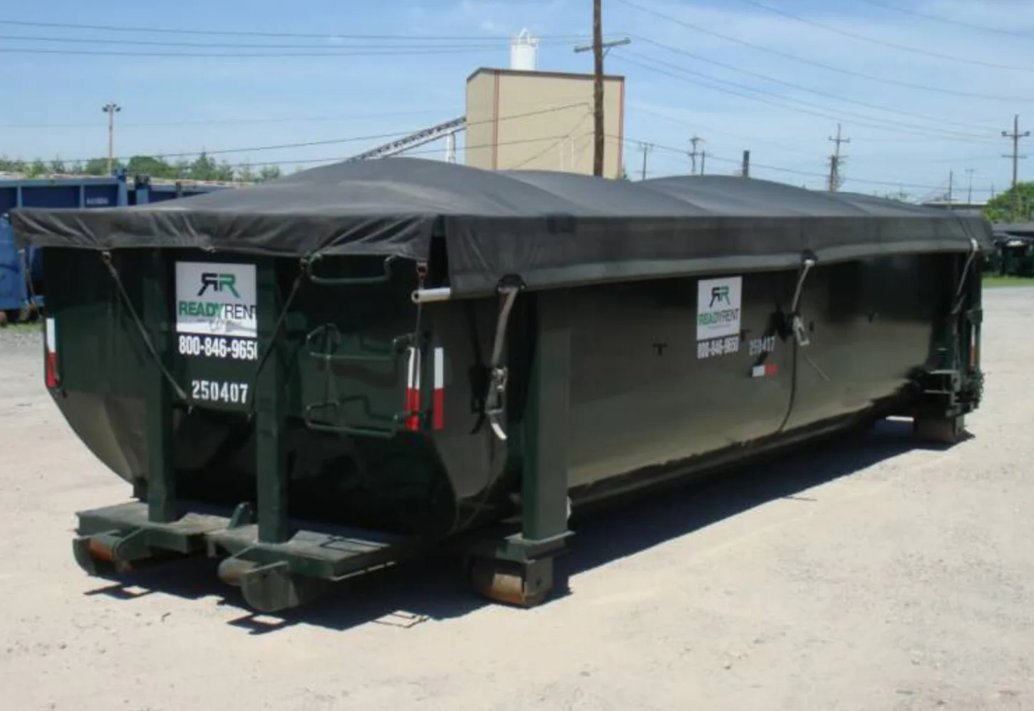 Dumpster Tarps Solid Vinyl & Mesh - Custom - Image 4