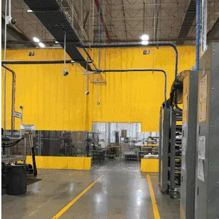 Warehouse Curtain Wall Dividers — Retractable Vinyl Industrial Room Dividers - Image 9