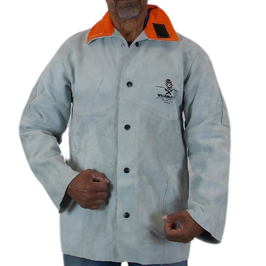 Leather Welding Jacket -Gray Premium - Image 2