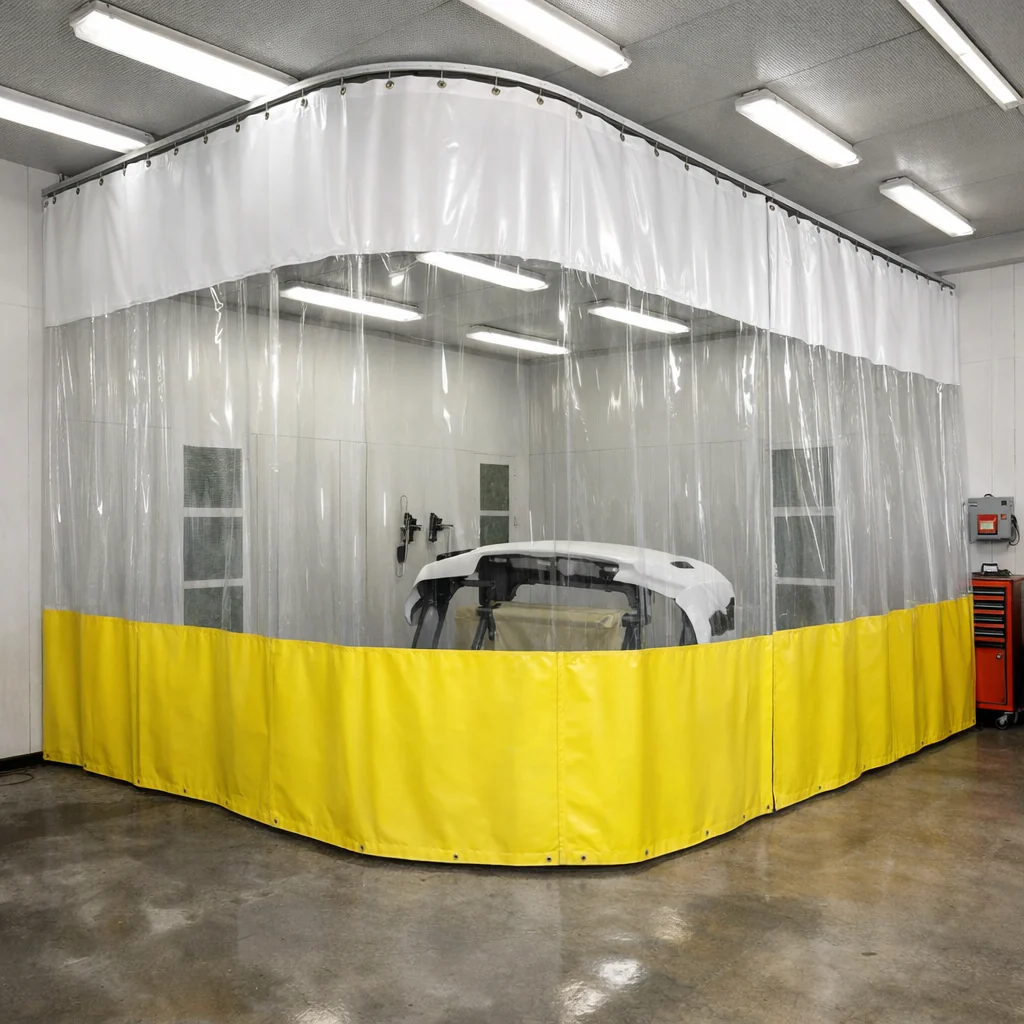 Paint Booth Curtains – Heavy-Duty Body Shop Curtains for Spray Containment - Image 3