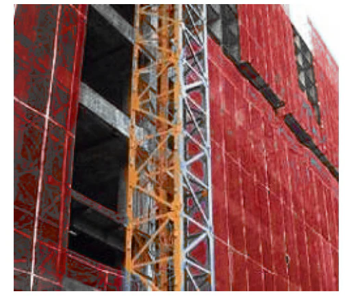 Red Construction Safety Netting Fire Retardant - 4' x 150' - Image 2