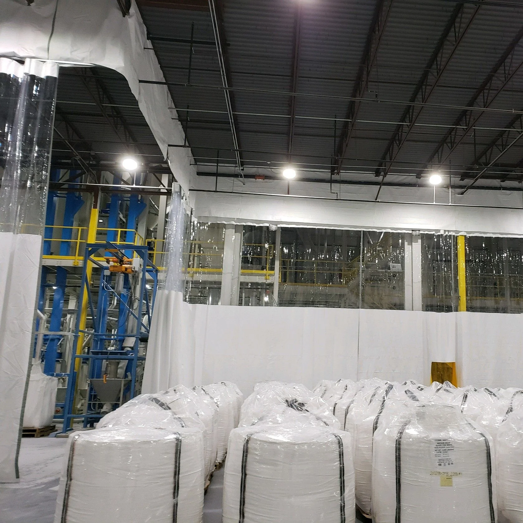 Warehouse Curtain Wall Dividers — Retractable Vinyl Industrial Room Dividers - Image 3
