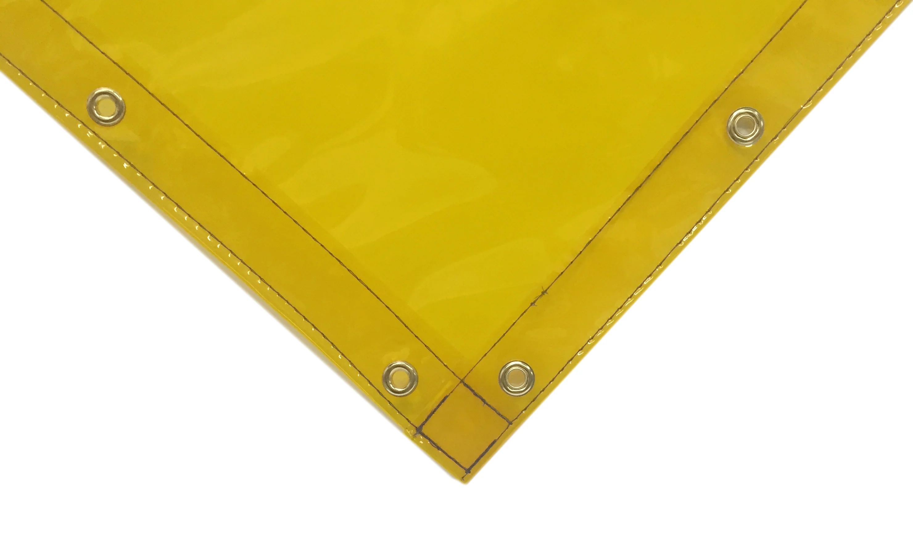 Welding Screens & Frame, Transparent 14 Mil Yellow, Heavy Duty, See-Thru Weld Screens - Image 3